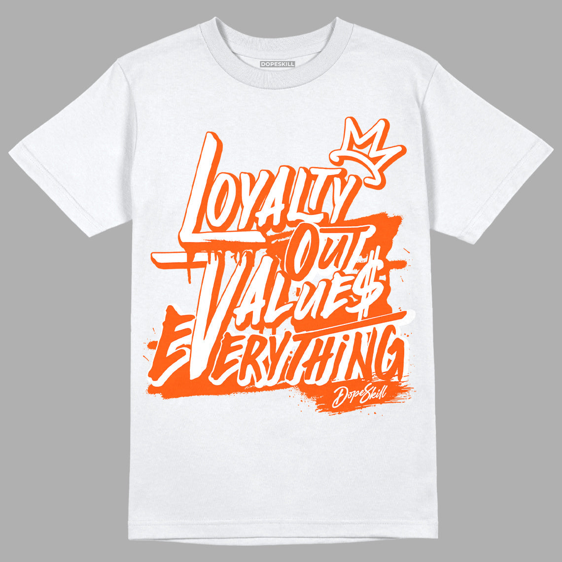 Orange Milk DopeSkill T-Shirt LOVE Graphic