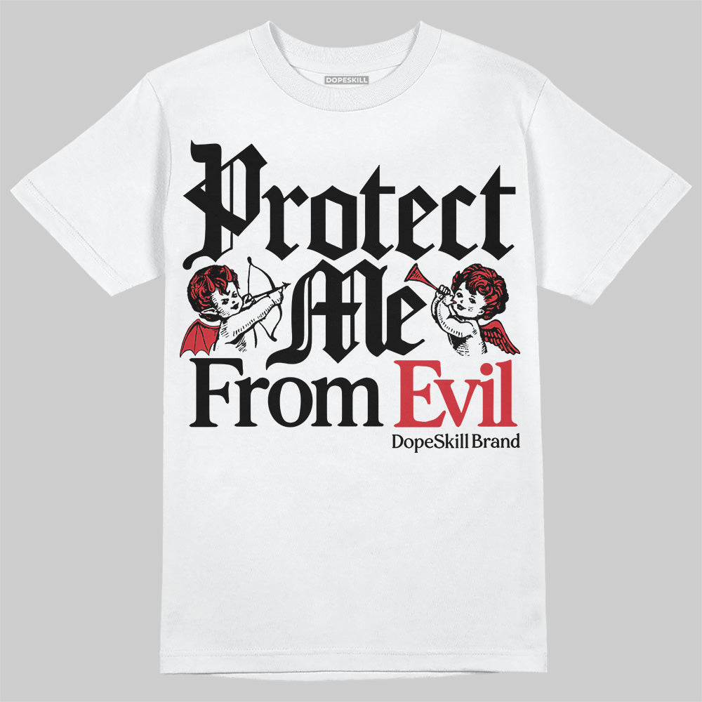 Bred Velvet 11s DopeSkill T-Shirt Protect Me From Evil Graphic