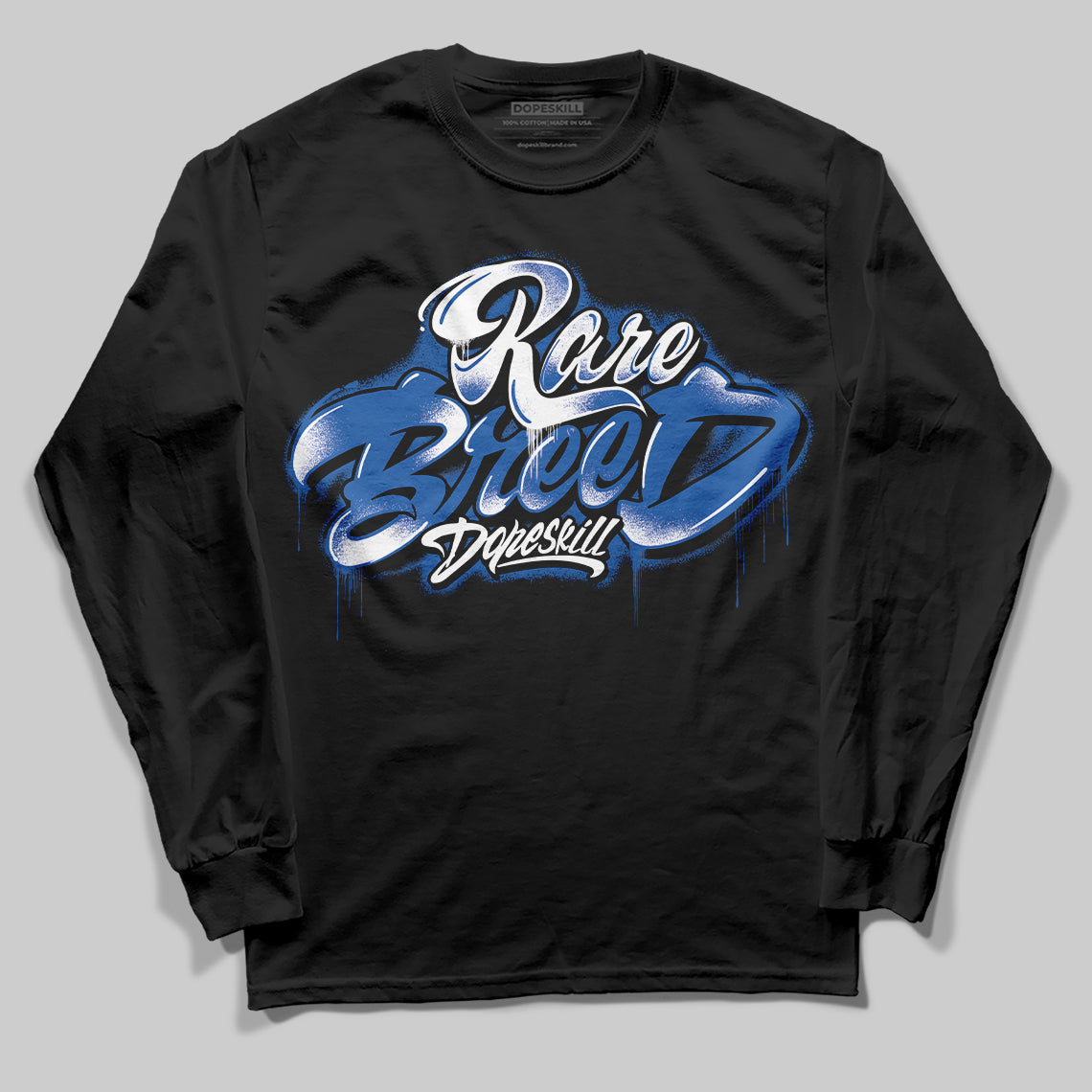 Blueberry 12s DopeSkill Long Sleeve T-shirt Rare Breed Type Graphic