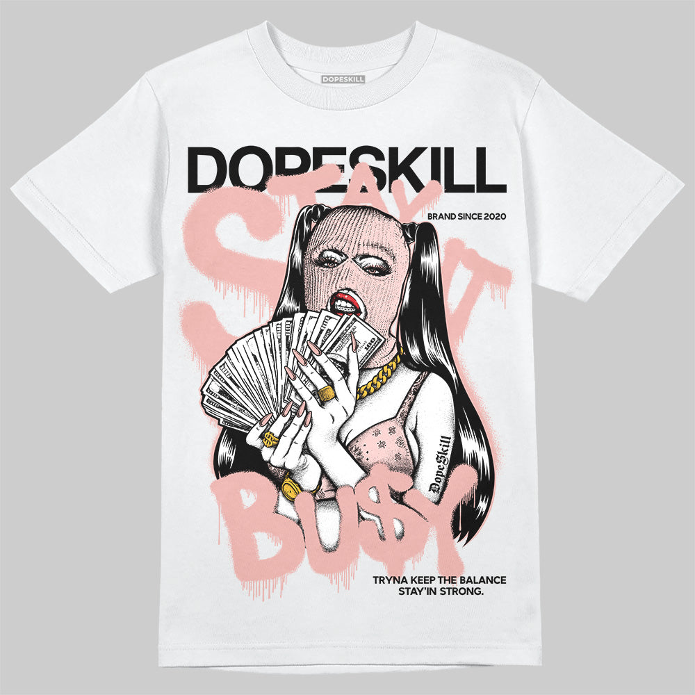 Leather Curb Glitter Pale Pink DopeSkill T-Shirt Stay It Busy Graphic