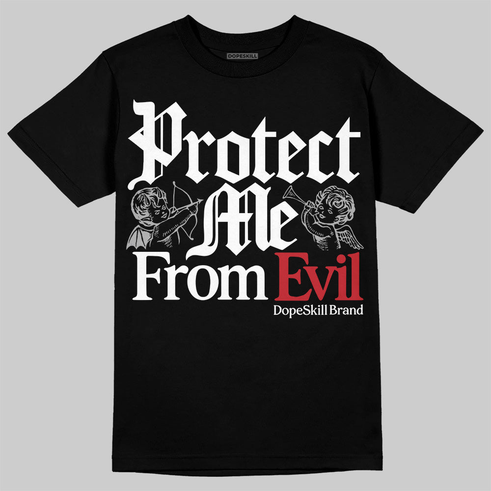 Bred Velvet 11s DopeSkill T-Shirt Protect Me From Evil Graphic