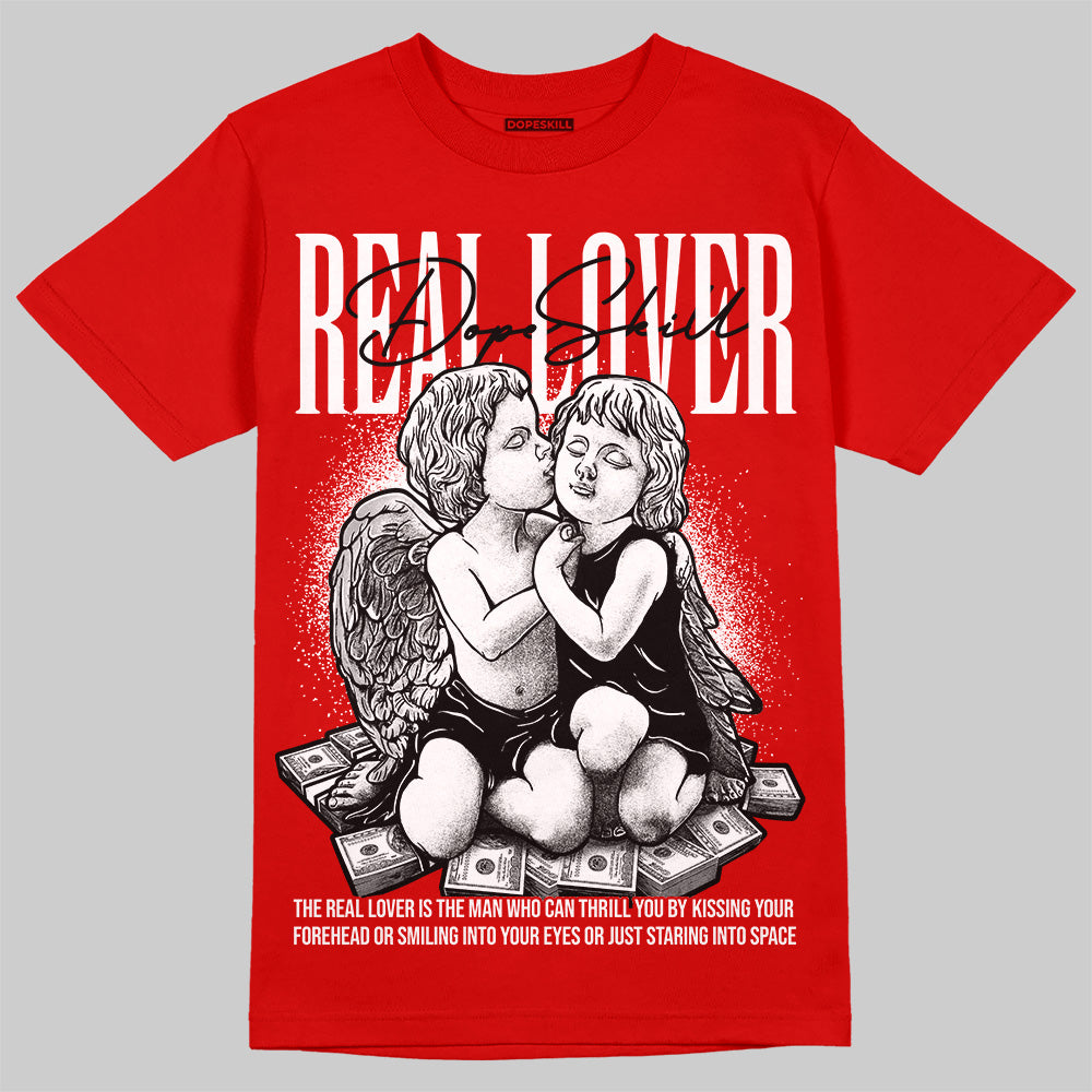 Bred Velvet 11s DopeSkill Red T-shirt Real Lover Graphic