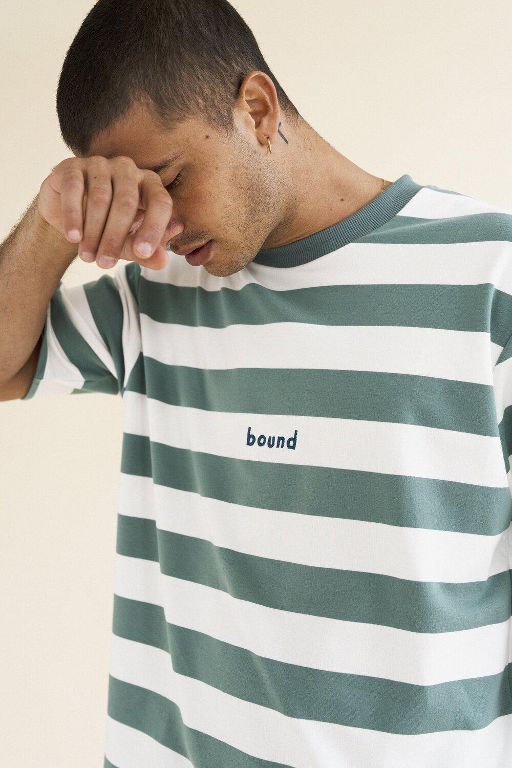 bound 'MENTHE' STRIPE TEE