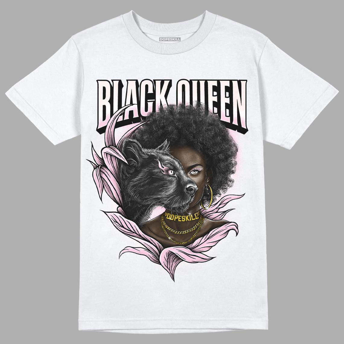 Dunk Low Pink Foam DopeSkill T-Shirt New Black Queen Graphic