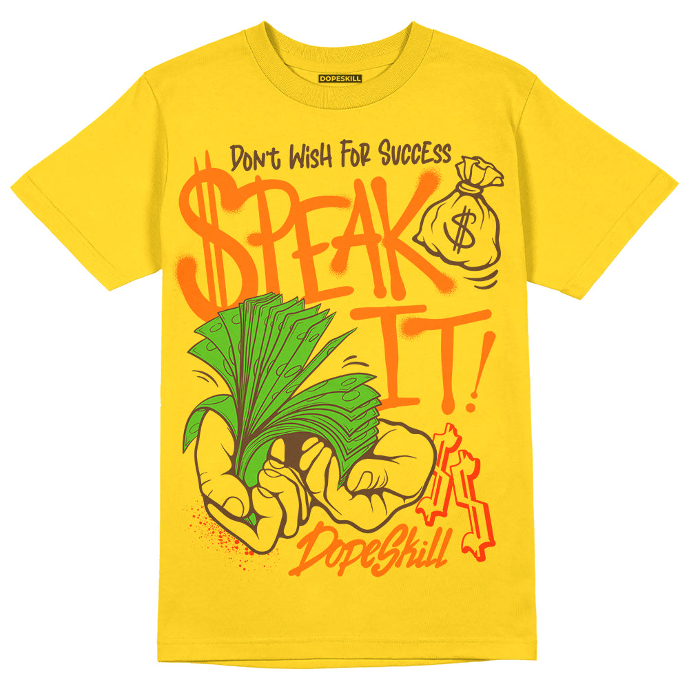 Black Tour Yellow AJ 4 Thunder DopeSkill Unisex T-Shirt Speak It Graphic