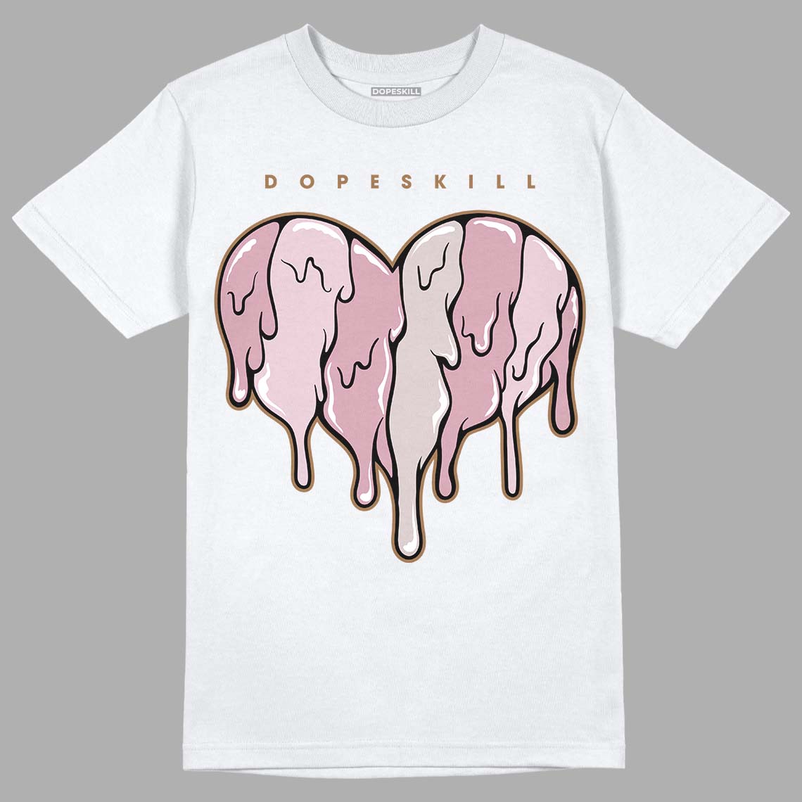 Dunk Low Teddy Bear Pink DopeSkill T-Shirt Slime Drip Heart Graphic