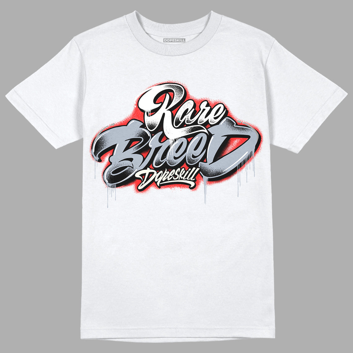White Cement Reimagined 3s DopeSkill T-Shirt Rare Breed Type Graphic