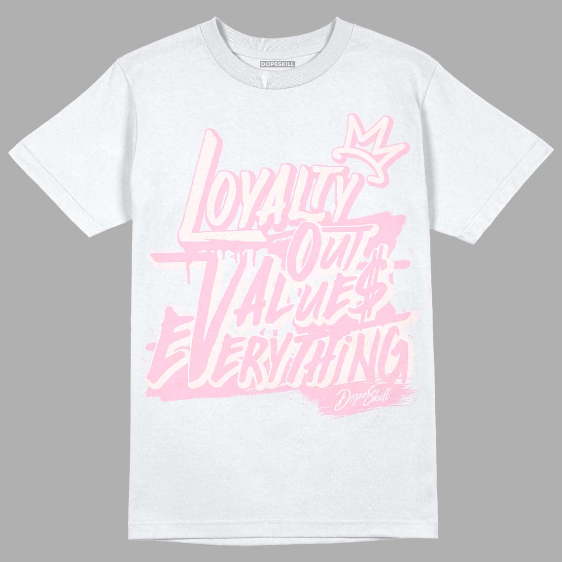 Dunk Low Pink Foam DopeSkill T-Shirt LOVE Graphic