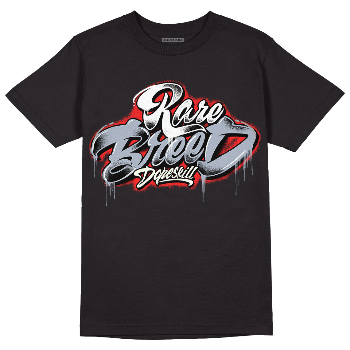 White Cement Reimagined 3s DopeSkill T-Shirt Rare Breed Type Graphic