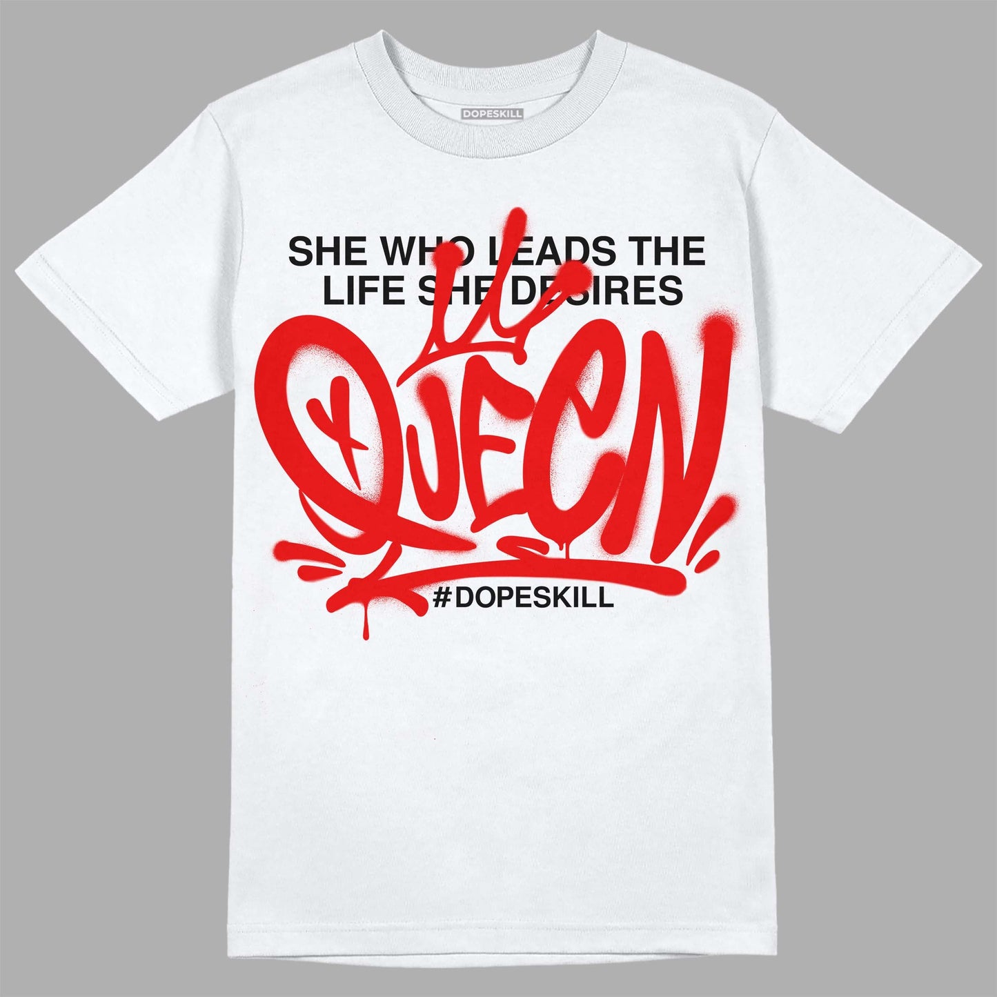 Red Cement 4S DopeSkill T-Shirt Queen Graphic