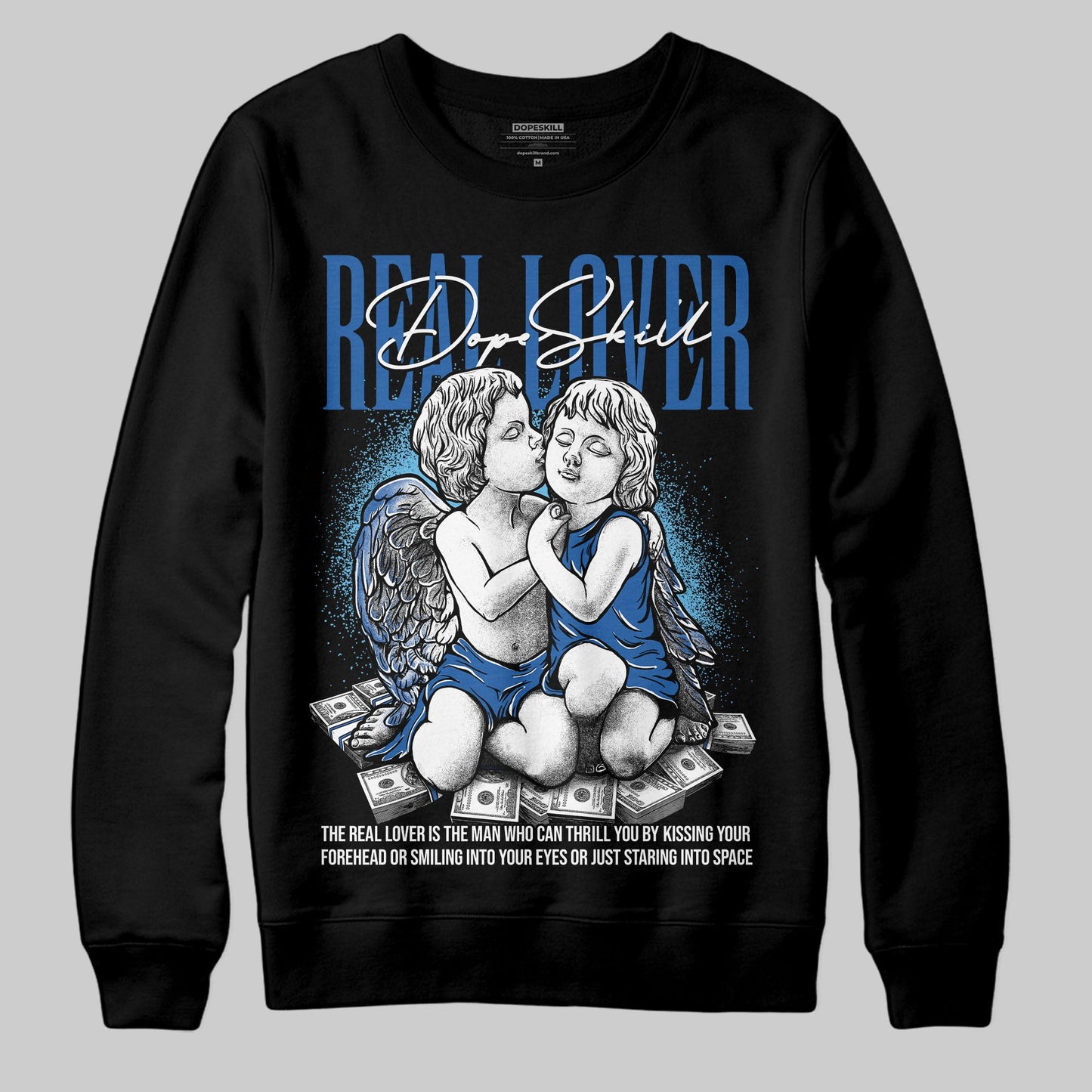 Blueberry 12s DopeSkill Sweatshirt Real Lover Graphic