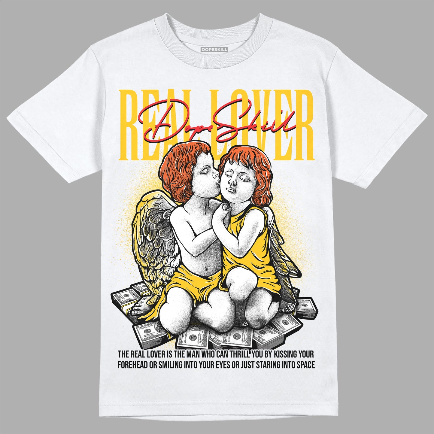 Yellow Collection DopeSkill T-Shirt Real Lover Graphic