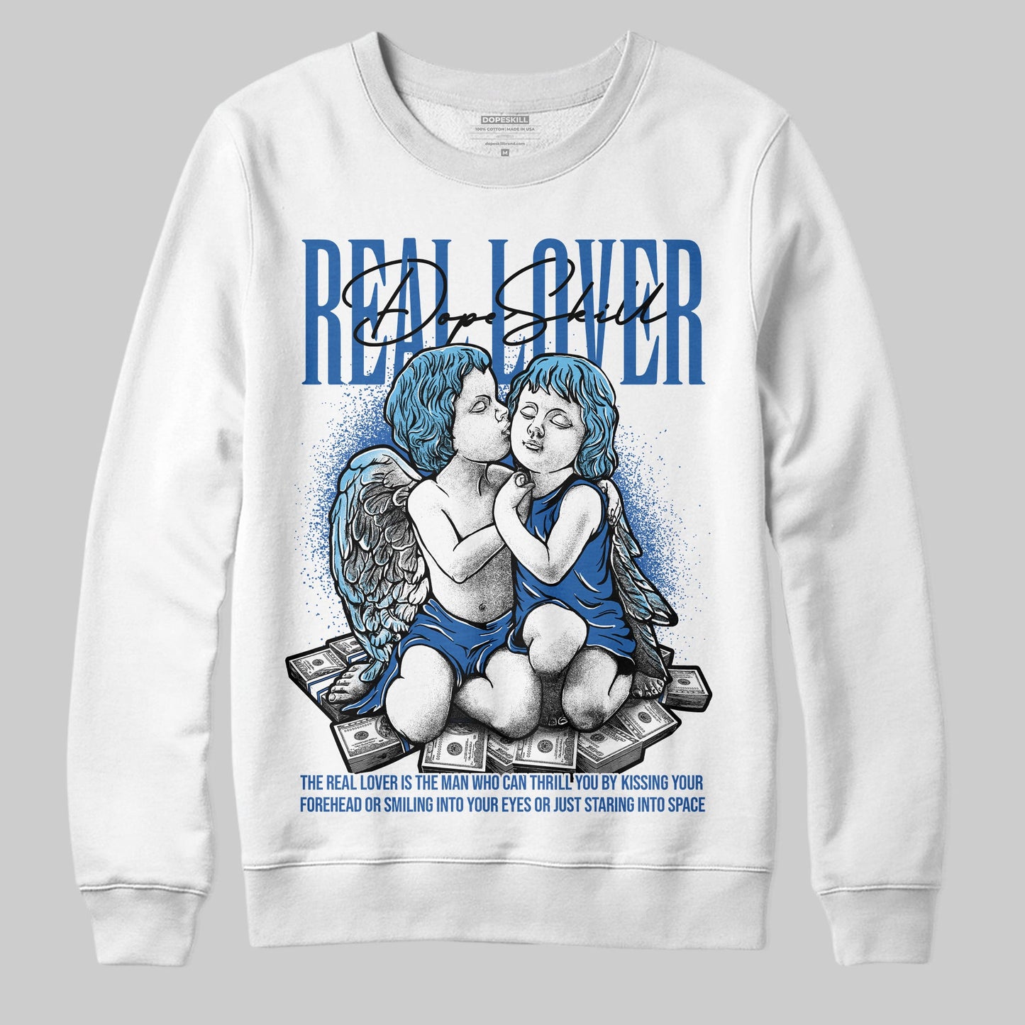 Blueberry 12s DopeSkill Sweatshirt Real Lover Graphic
