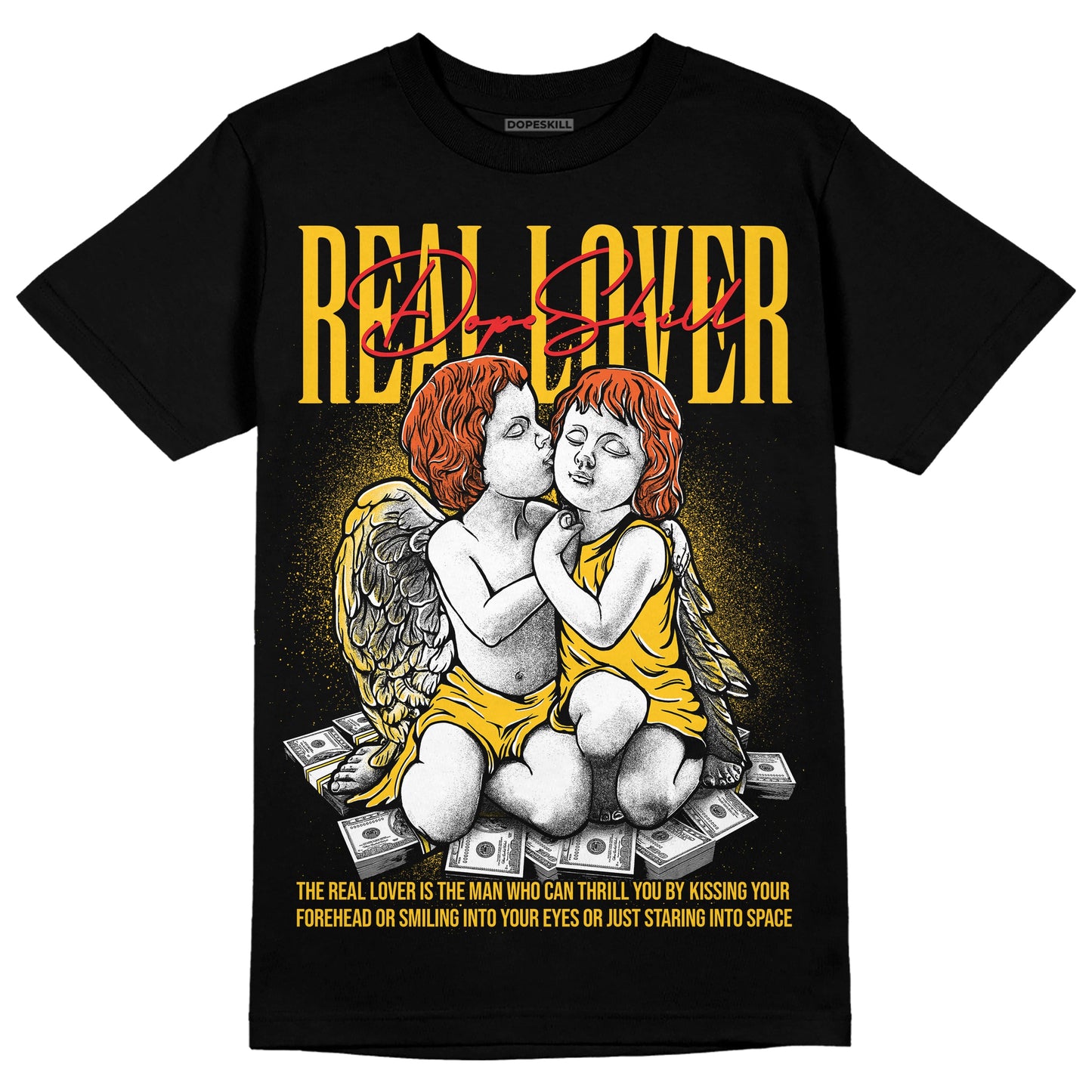 Yellow Collection DopeSkill T-Shirt Real Lover Graphic