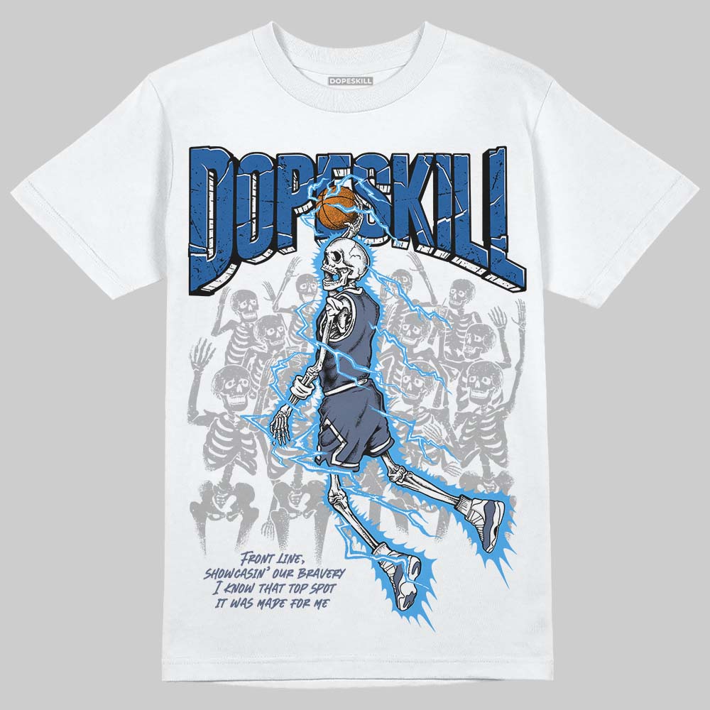 Diffused Blue 11s DopeSkill T-Shirt Thunder Dunk Graphic