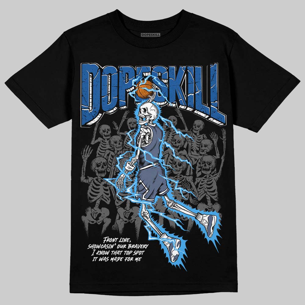 Diffused Blue 11s DopeSkill T-Shirt Thunder Dunk Graphic