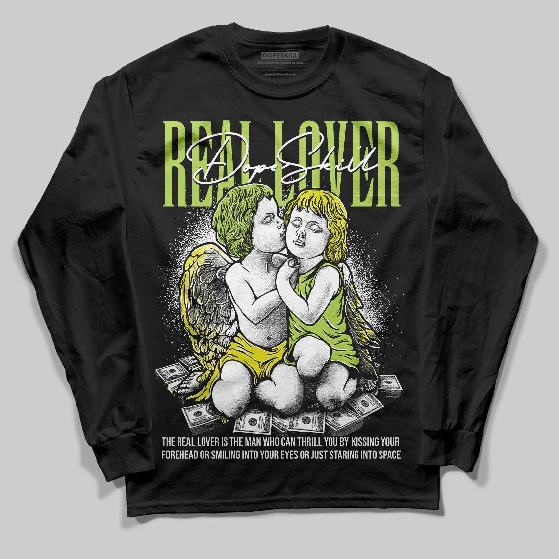Bright Cactus 13s DopeSkill Long Sleeve T-Shirt Real Lover Graphic