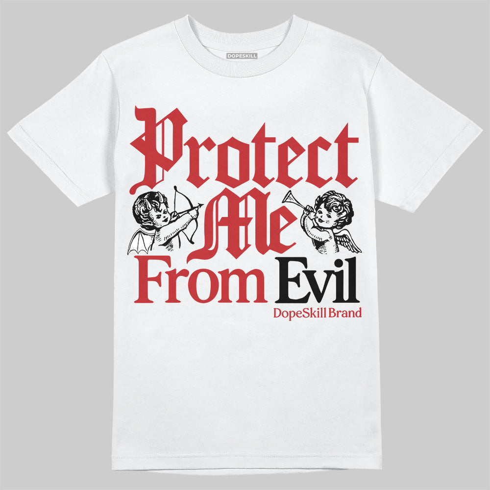 Black Toe Reimagined 1s DopeSkill T-Shirt Protect Me From Evil Graphic