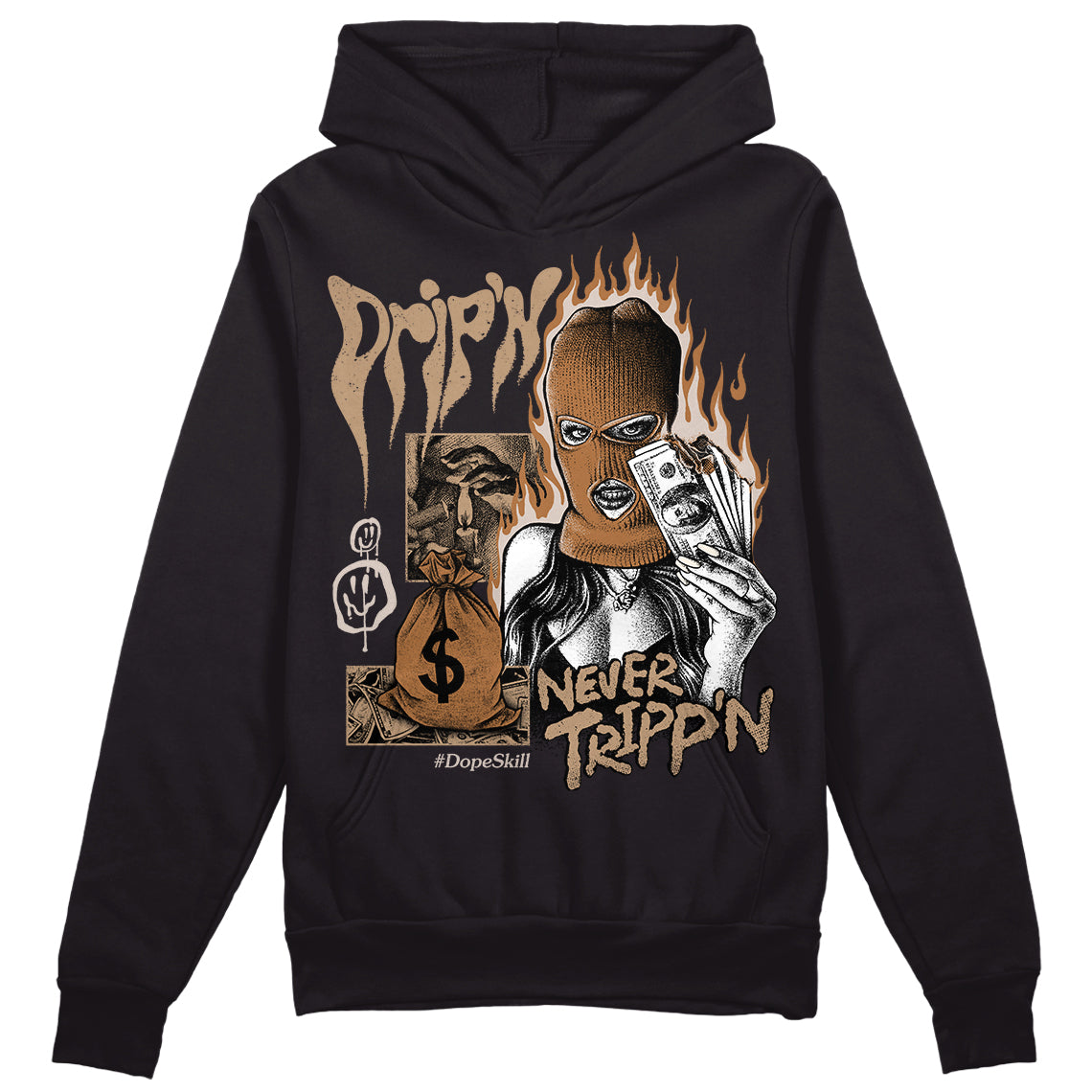 Palomino 3s DopeSkill Hoodie Sweatshirt Drip'n Never Tripp'n Graphic