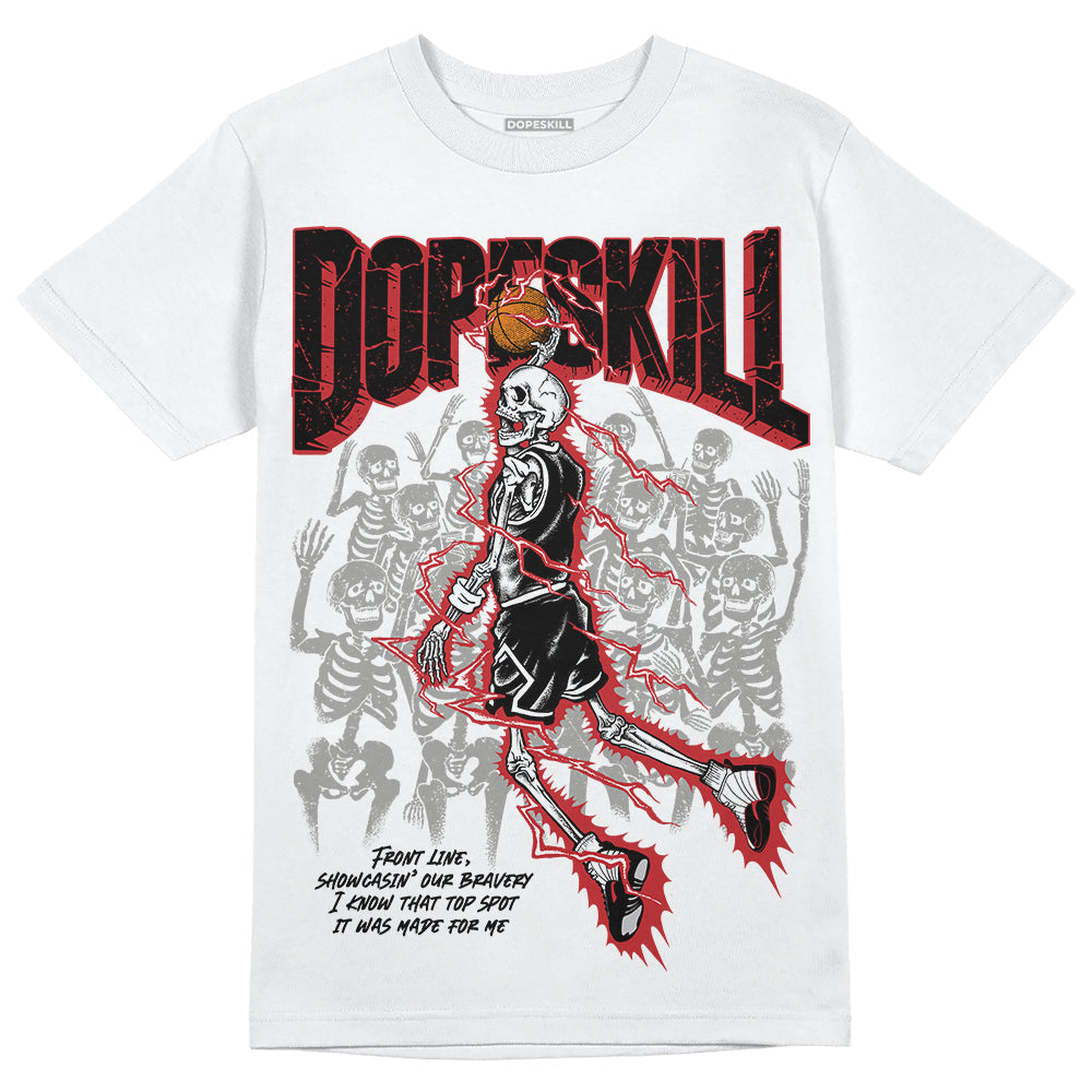 Red Taxi 12s DopeSkill T-Shirt Thunder Dunk Graphic