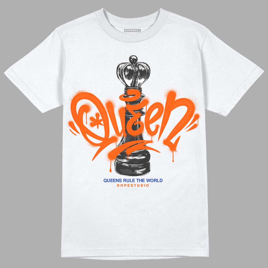 Dunk Low Futura Orange Blaze DopeSkill T-Shirt Queen Chess Graphic