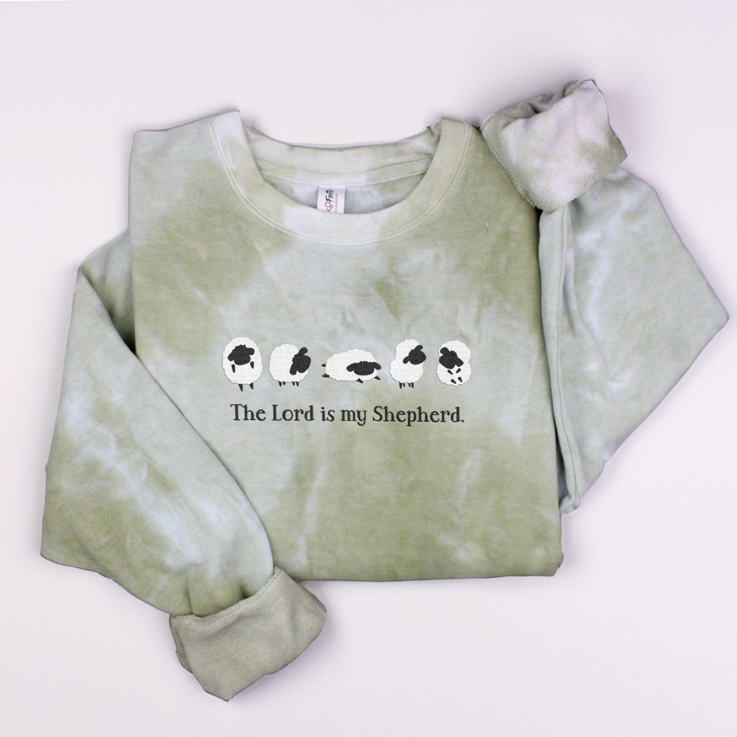 Embroidered The Lord is my Shepherd Sweatshirt - 5