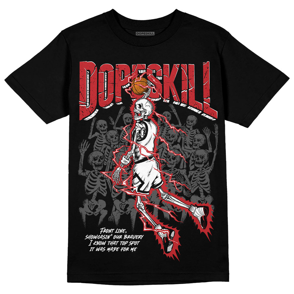 Red Taxi 12s DopeSkill T-Shirt Thunder Dunk Graphic