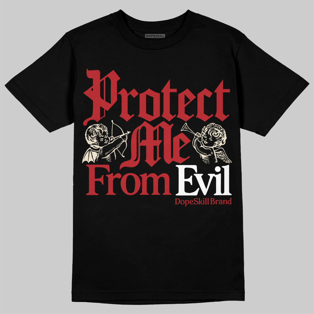 Black Toe Reimagined 1s DopeSkill T-Shirt Protect Me From Evil Graphic