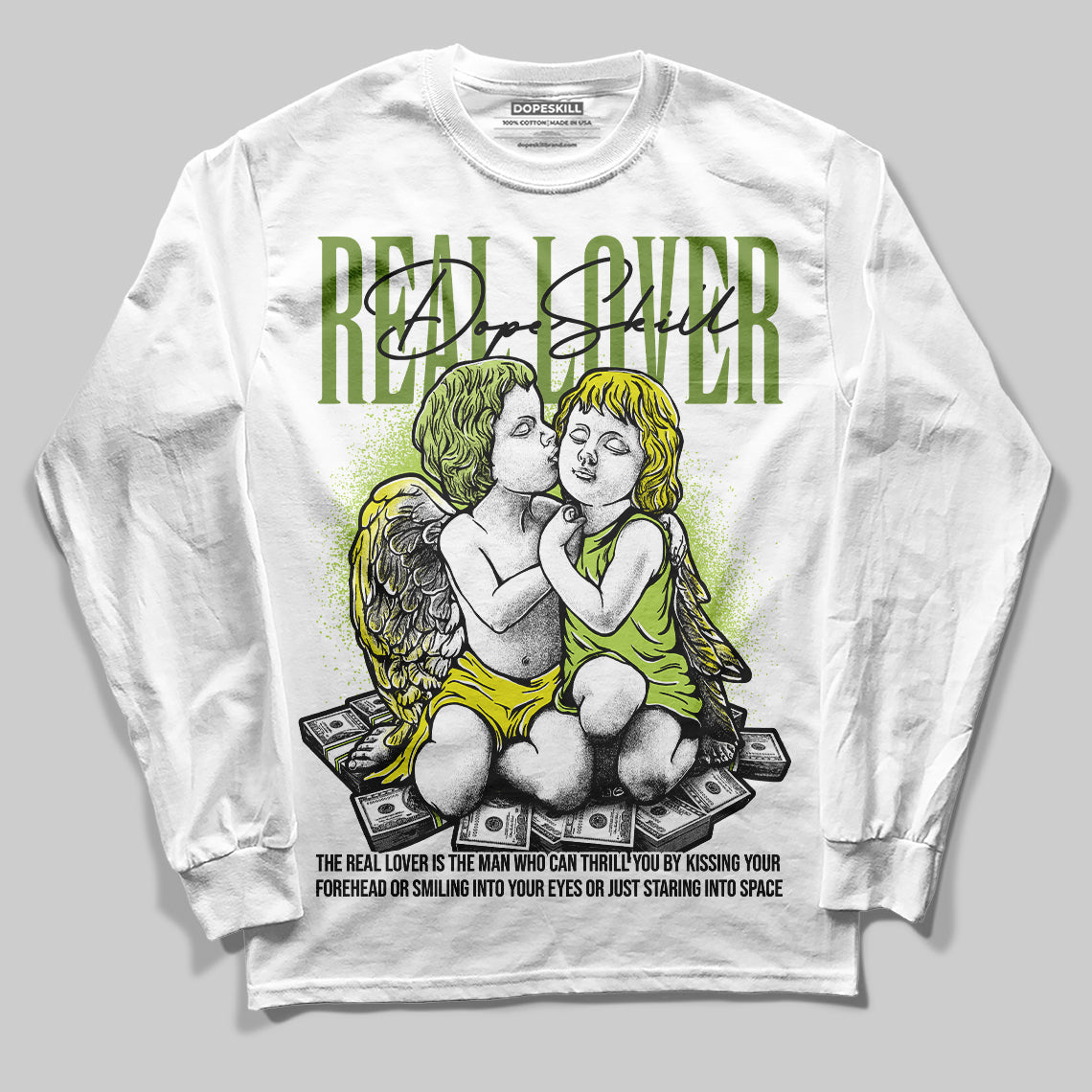 Bright Cactus 13s DopeSkill Long Sleeve T-Shirt Real Lover Graphic