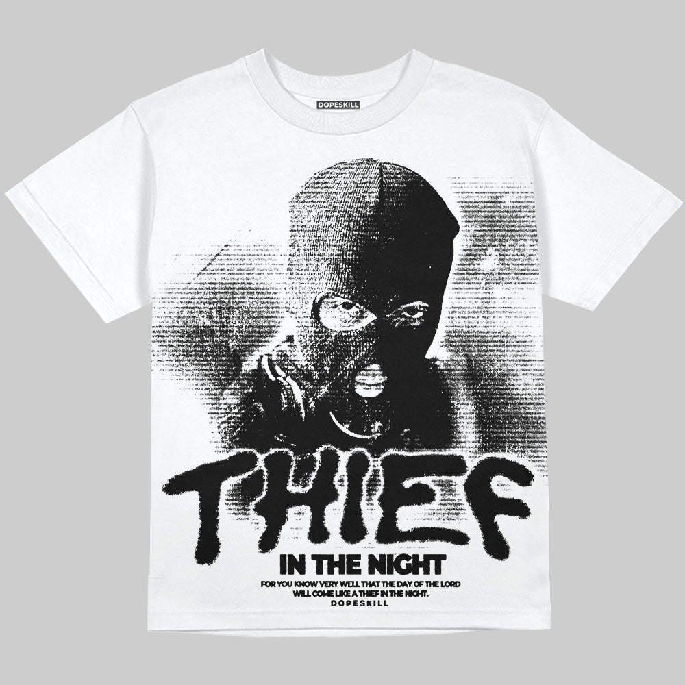Dunk Panda White Black DopeSkill Oversize Print T-Shirt Thief In The Night Graphic
