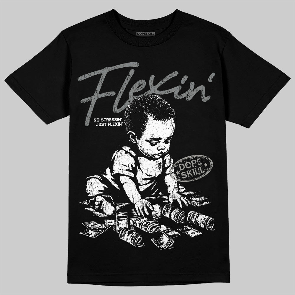 Cool Grey 9s DopeSkill T-Shirt Flexin' Graphic