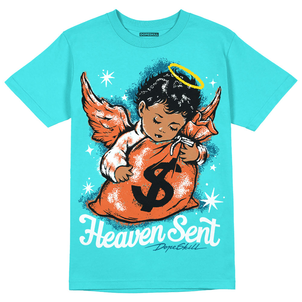 Dunk Dolphins DopeSkill Tahiti Blue T-shirt Heaven Sent Graphic