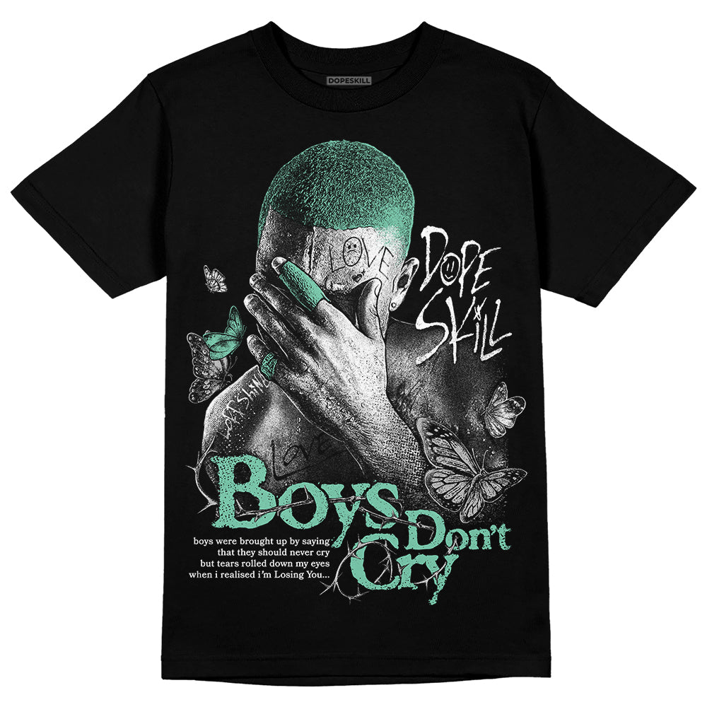 Green Glow 3s DopeSkill T-Shirt Boys Don't Cry Graphic
