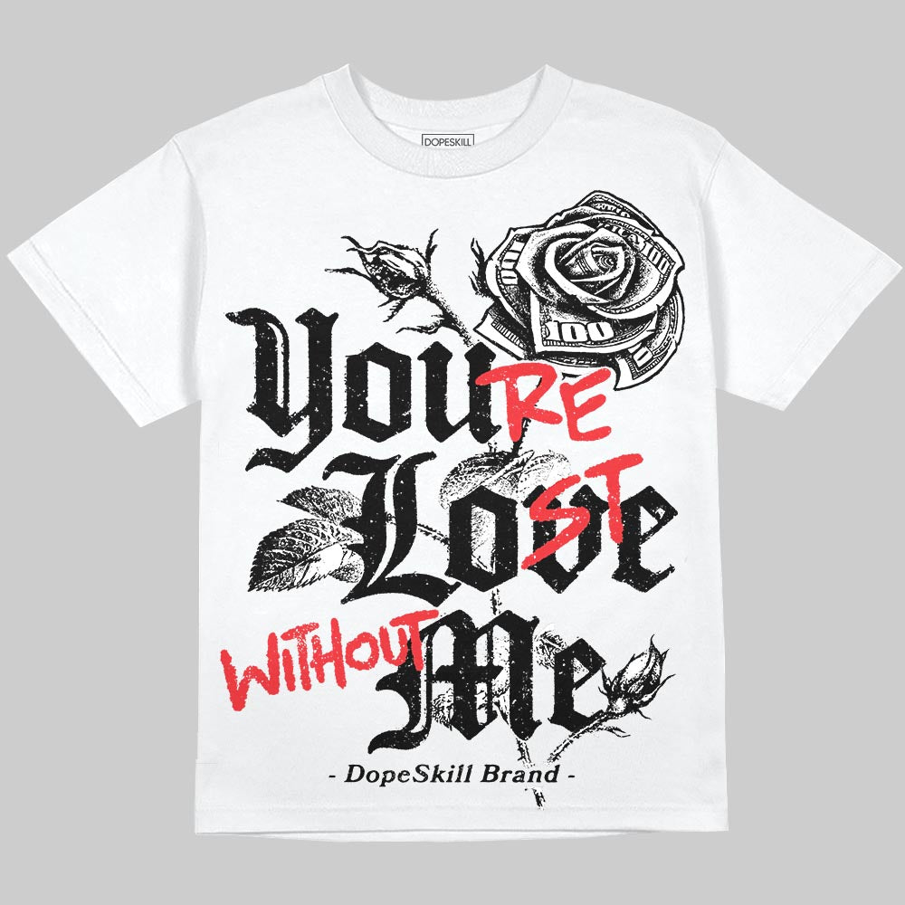 Dunk Panda White Black DopeSkill Oversize Print T-Shirt You‚Äôre Lost Without Me Graphic