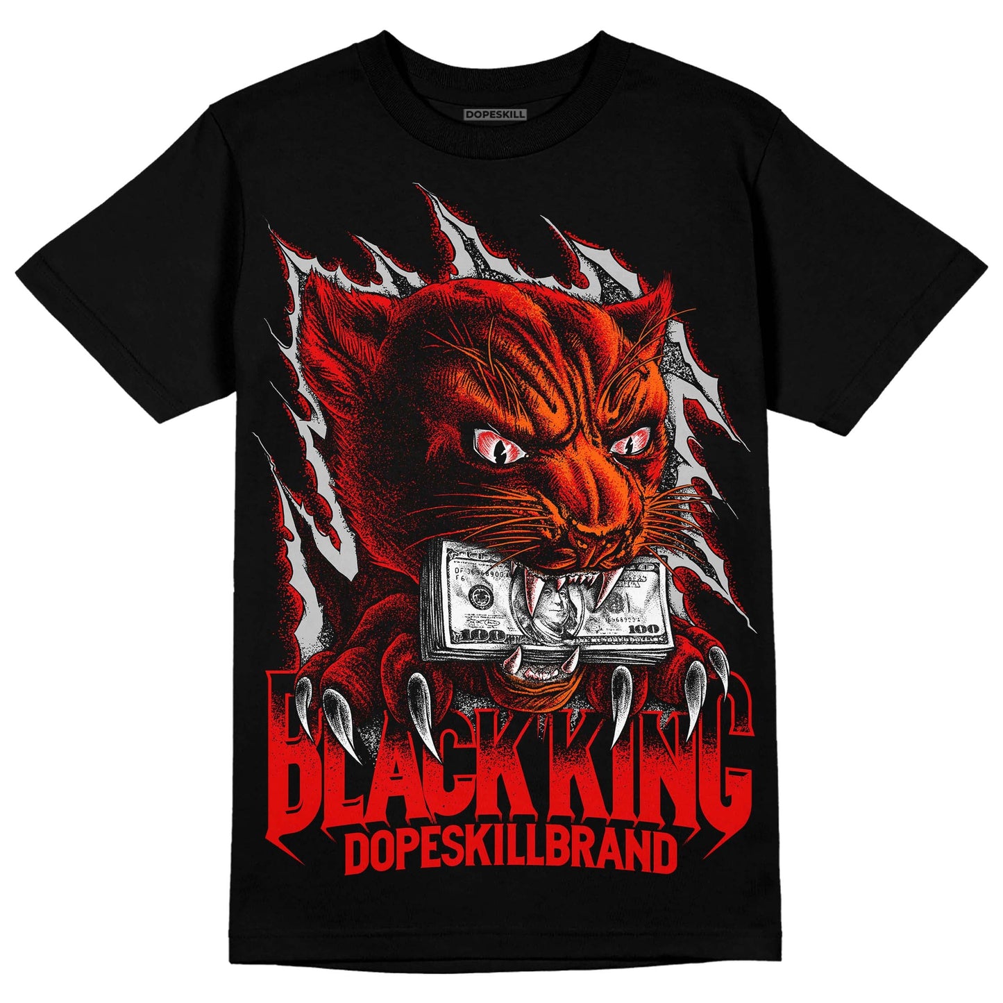 Cherry 12s DopeSkill T-Shirt Black King Graphic