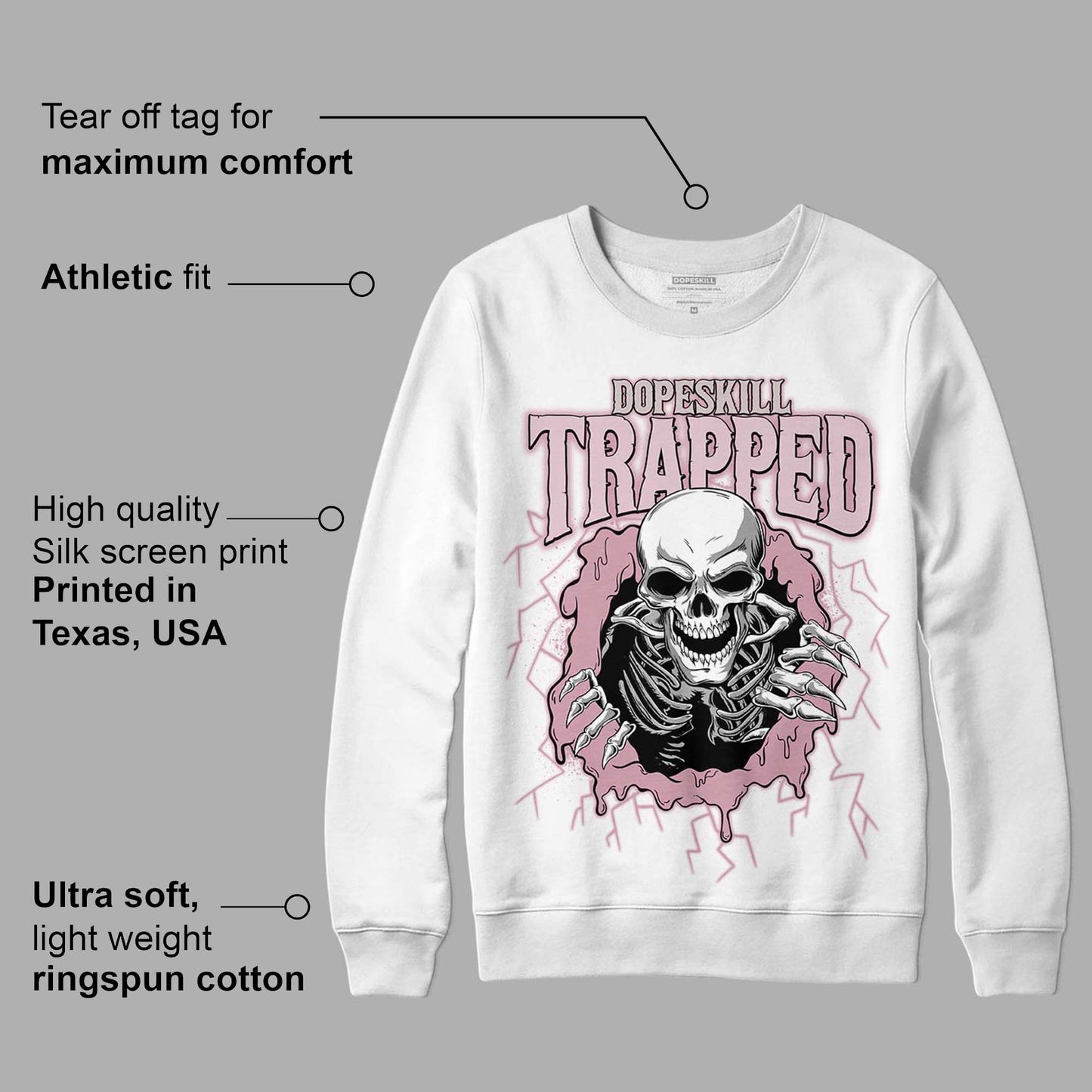 Dunk Low Teddy Bear Pink DopeSkill Sweatshirt Trapped Halloween Graphic