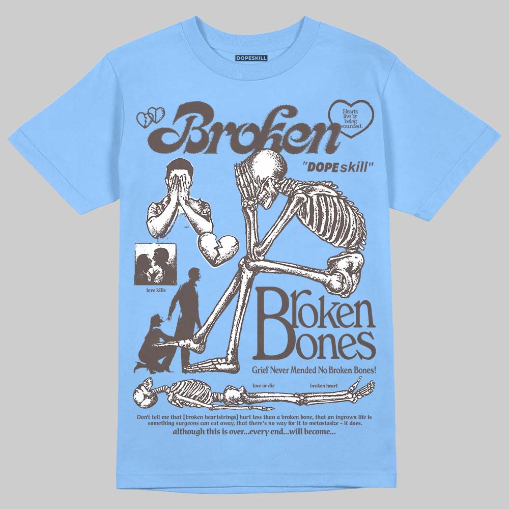 Handball Spezial Light Blue DopeSkill T-Shirt Broken Bones Graphic