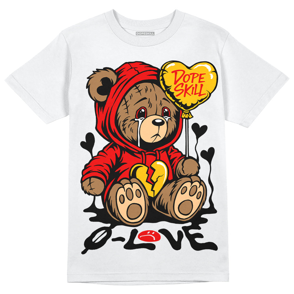 Cherry 12s DopeSkill T-Shirt Broken Bear Graphic