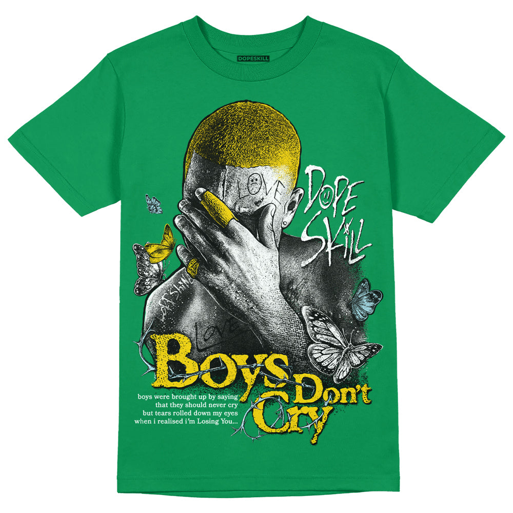 Lucky Green 5s DopeSkill Green T-shirt Boys Don't Cry Graphic