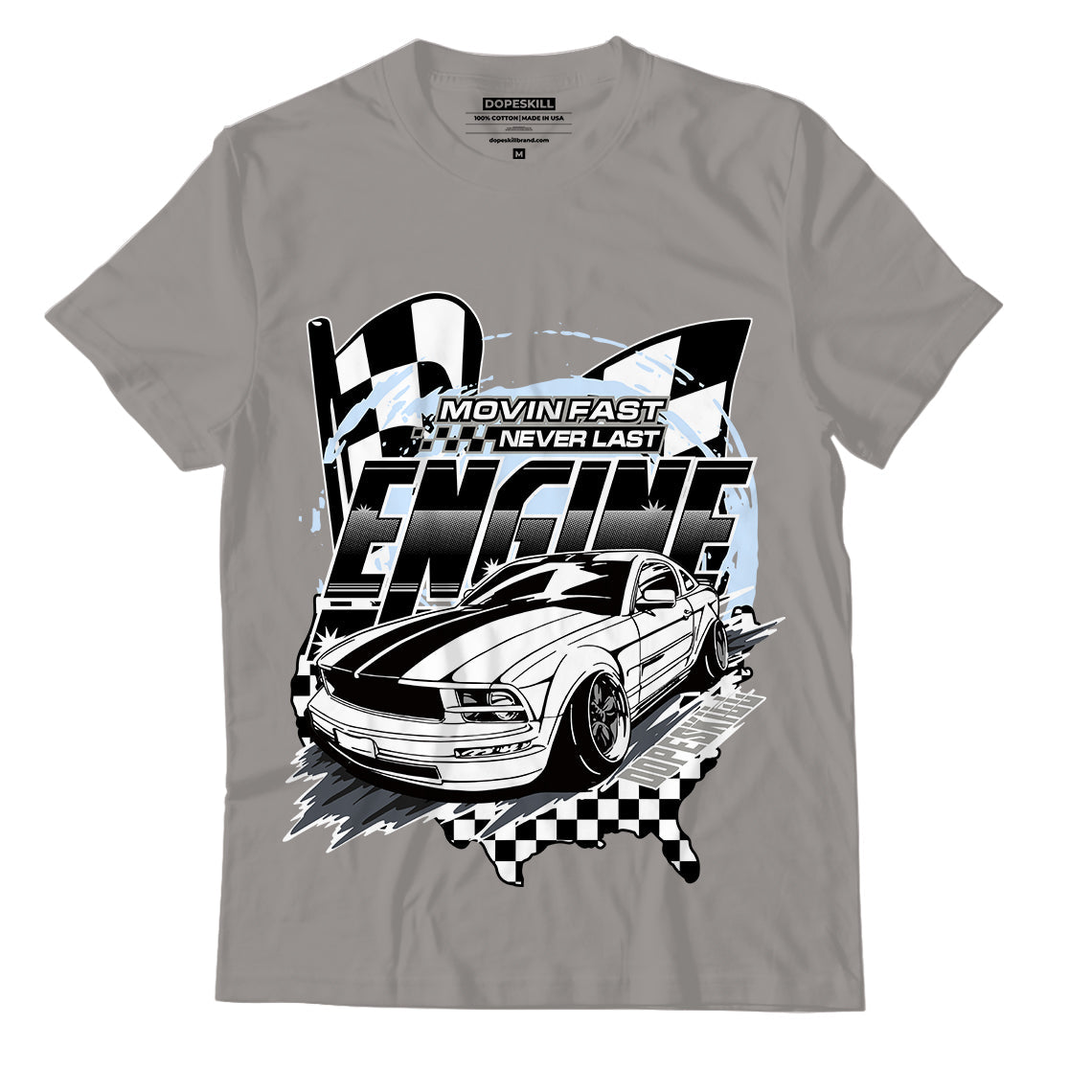 AJ 11 Cool Grey DopeSkill Grey T-shirt ENGINE Tshirt Graphic