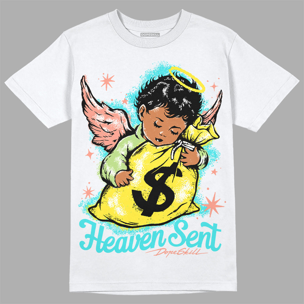 Cyan Burst 9060 DopeSkill T-Shirt Heaven Sent Graphic