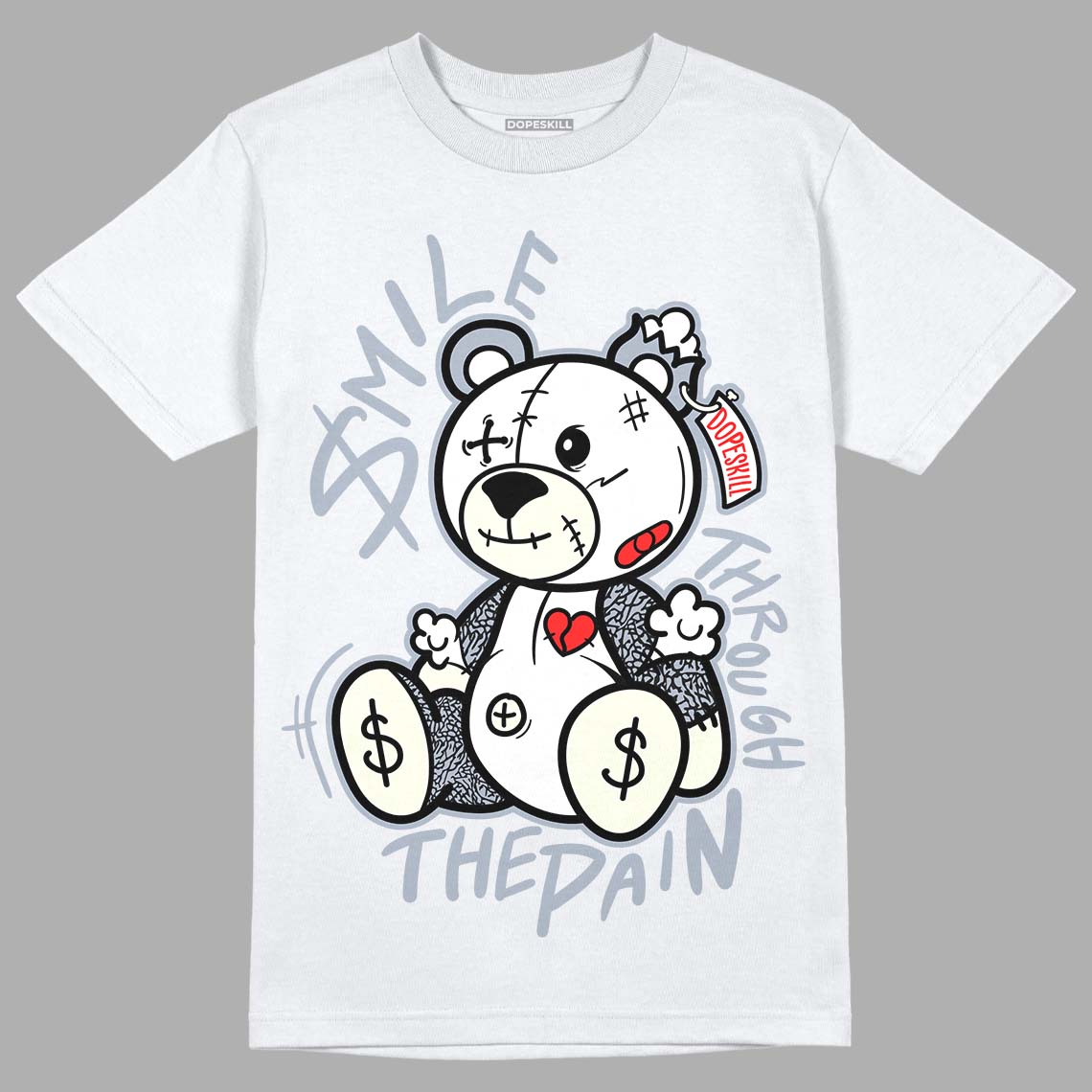 White Cement Reimagined 3s DopeSkill T-Shirt BEAN Graphic