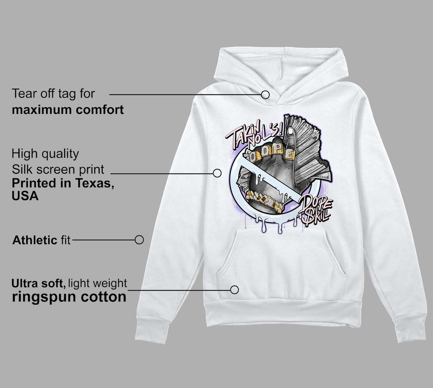 Easter Dunk Low DopeSkill Hoodie Sweatshirt Takin No L's Graphic