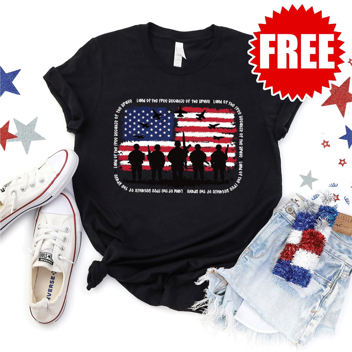 Veterans Tee - Black - 0