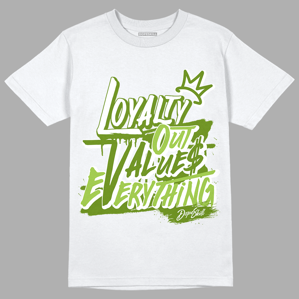 Dunk Low 'Chlorophyll' DopeSkill T-Shirt LOVE Graphic