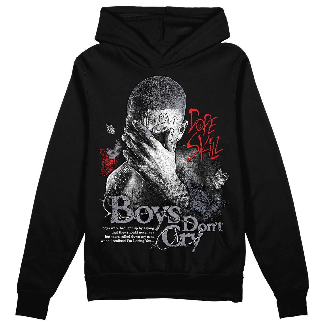 Stealth 14s DopeSkill Hoodie Sweatshirt Boys Don't Cry Graphic
