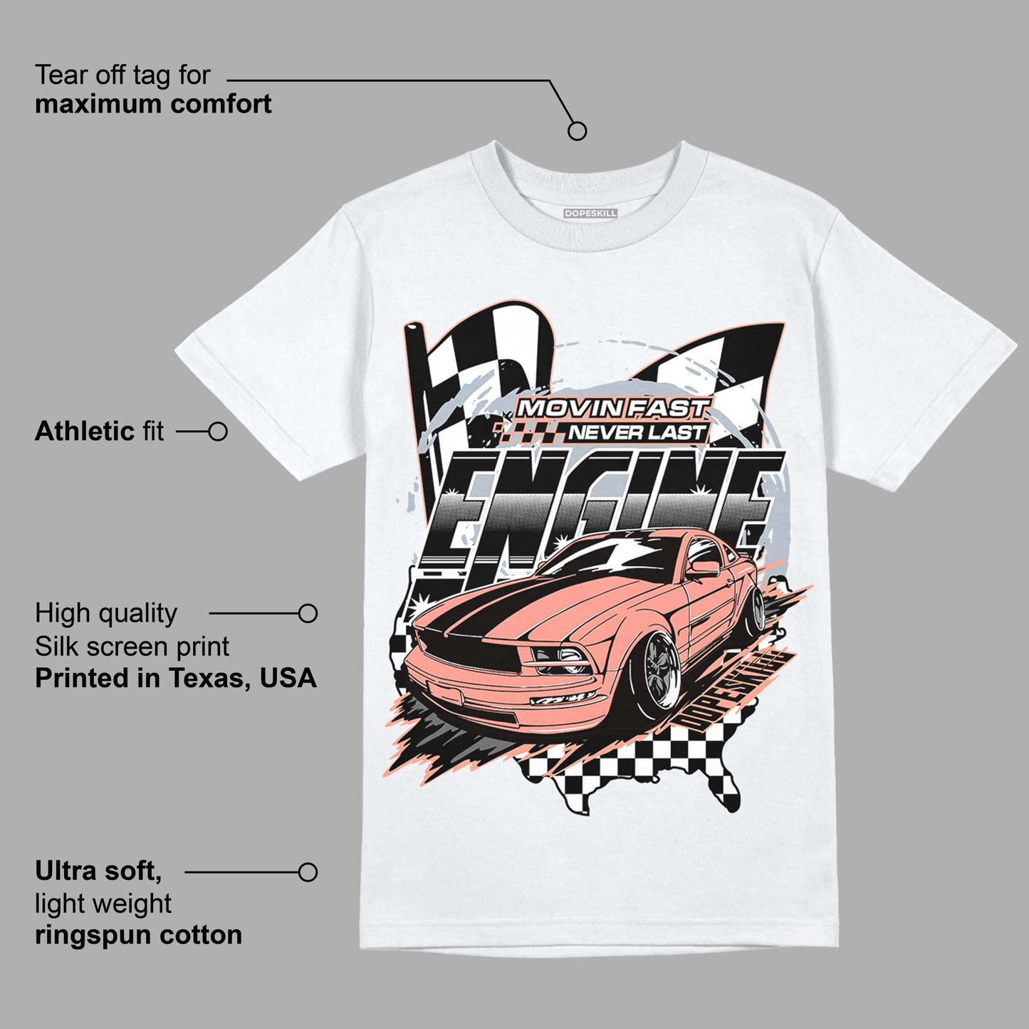 Crimson Bliss 5s DopeSkill T-Shirt ENGINE Tshirt Graphic