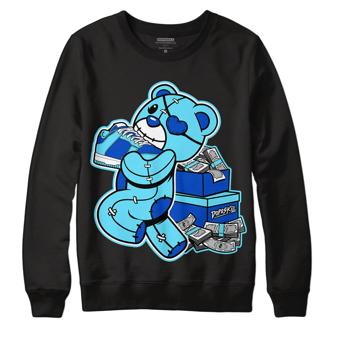 SB Dunk Argon DopeSkill Sweatshirt Bear Steals Sneaker Graphic