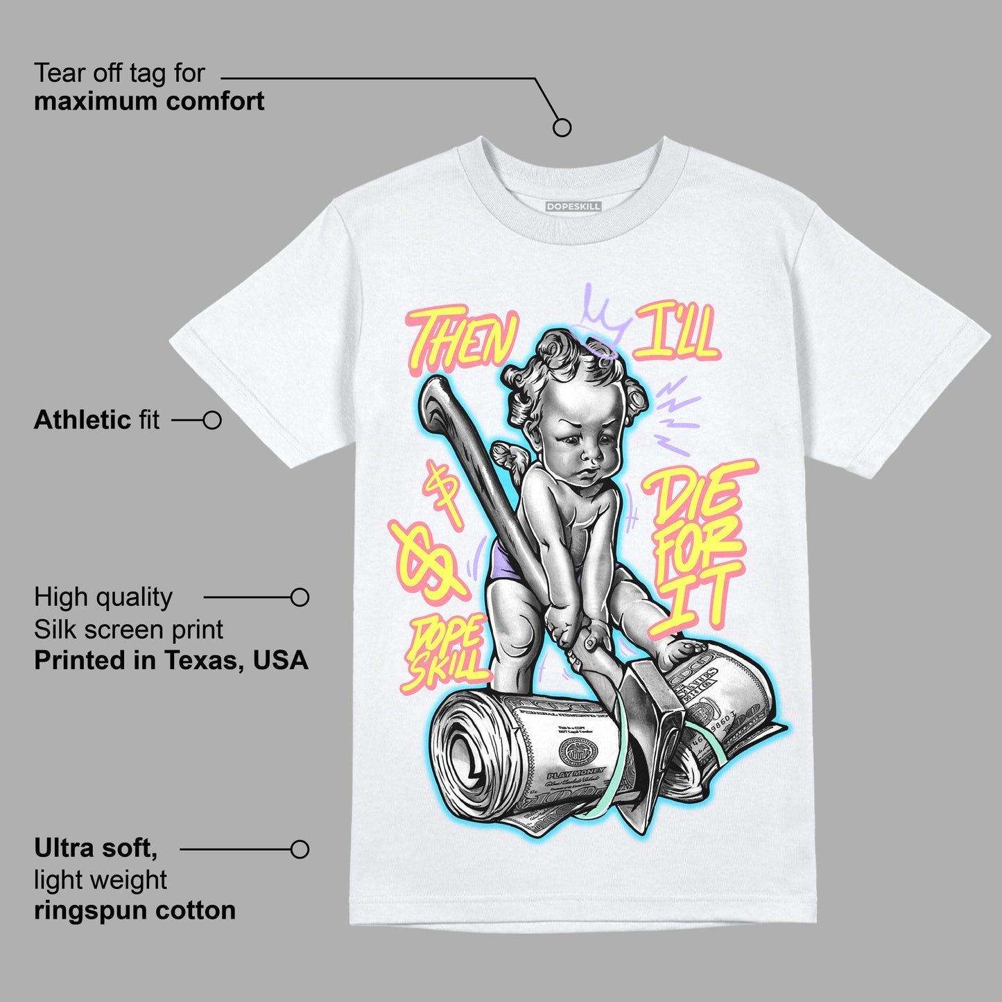 Candy Easter Dunk Low DopeSkill T-Shirt Then I'll Die For It Graphic