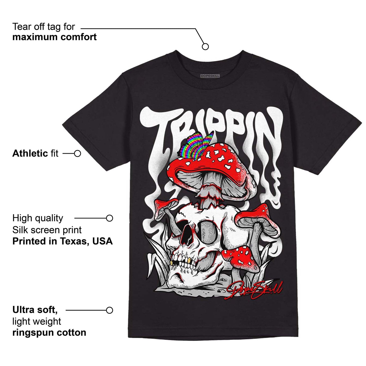 Dunk Low Panda White Black DopeSkill T-Shirt Trippin Graphic